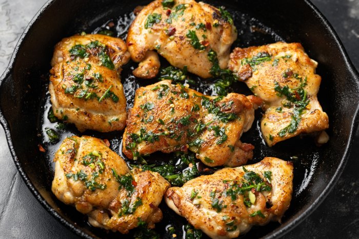 Contramuslos de Pollo en Salsa Chimichurri