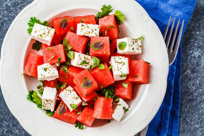 Ensalada de Sandía y Queso Feta