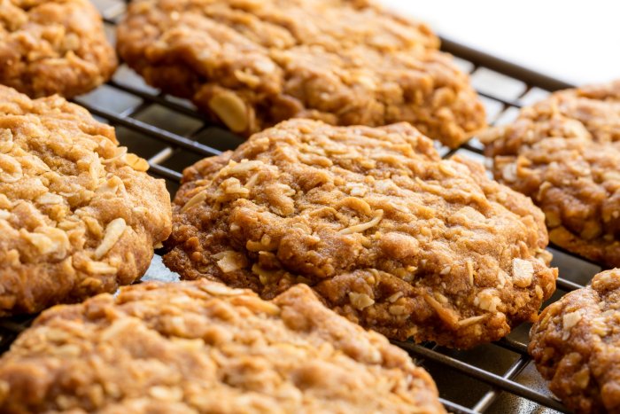 Galletas Anzac de Avena y Coco