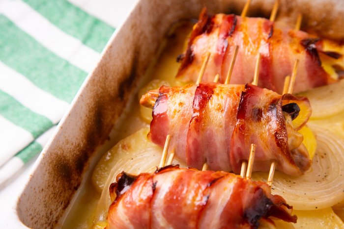 Pechugas de Pollo con Bacon y Queso