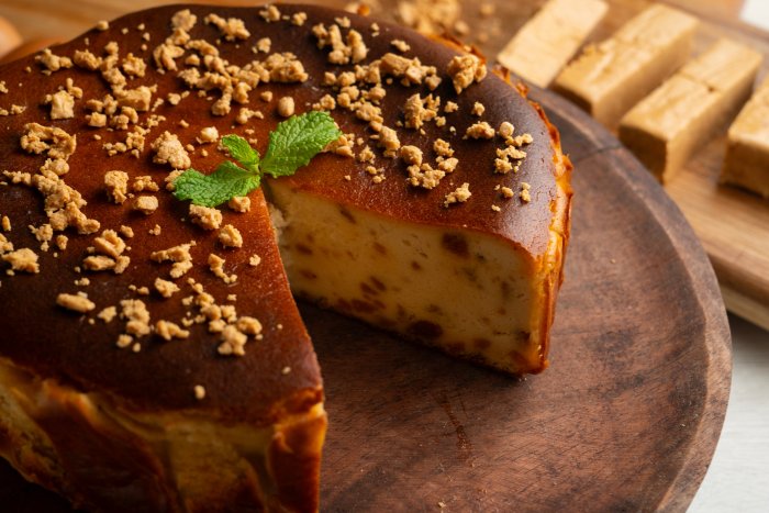 Tarta de Queso y Turrón al Horno